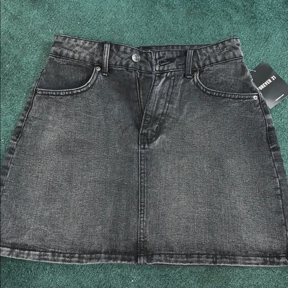 Black denium forever 21 skirt
